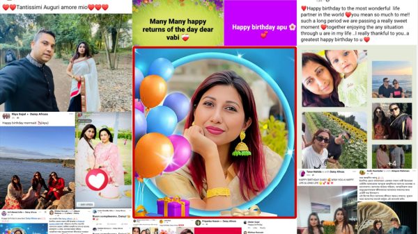নারী উদ্যোক্তা ও ‌প্রবাস‌‌ কন্ঠের‌ সভাপতি ডেইজির জন্মদিনে শুভাকাঙ্খীদের‌ শুভেচ্ছায় সরব‌ সোস্যাল‌ মিডিয়া